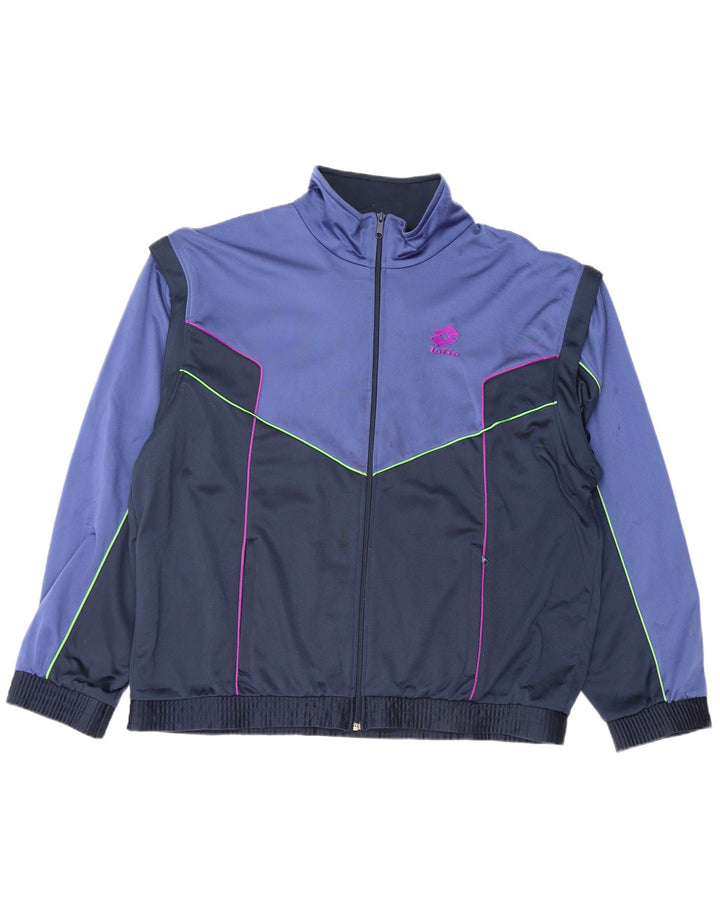 Ανδρική φόρμα LOTTO Top Jacket XL Blue Colourblock