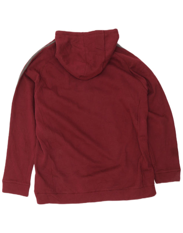 Ανδρικό πουλόβερ Adidas Rancho Mirage με φερμουάρ 2XL βαμβακερό μπορντό