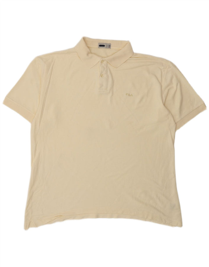 Ανδρικό μπλουζάκι πόλο FILA IT 56 2XL Κίτρινο