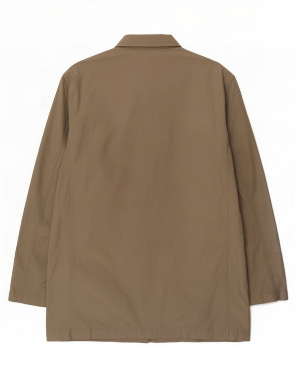 Zara Ανδρικό Πανωφόρι UK 42 XL Χακί Βαμβακερό