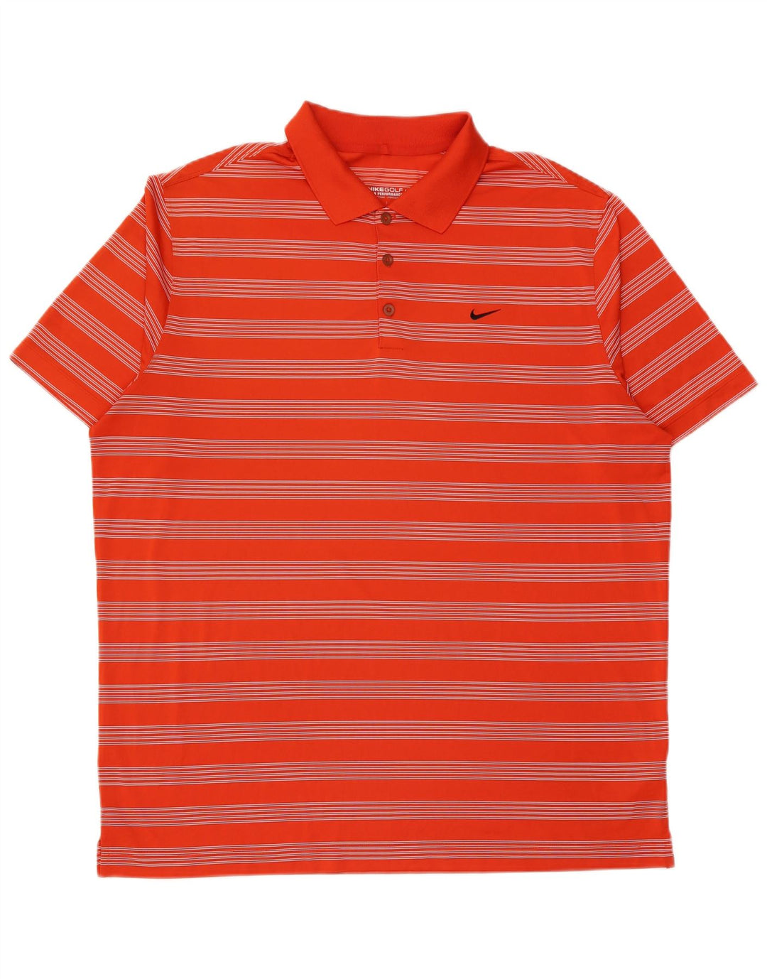 Ανδρικό μπλουζάκι Nike Dri Fit Polo 2XL πορτοκαλί ριγέ πολυεστέρα