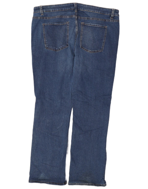 Marks & Spencer Γυναικεία κανονική μπότα τζιν UK 20 2XL W42 L31 Μπλε βαμβακερό