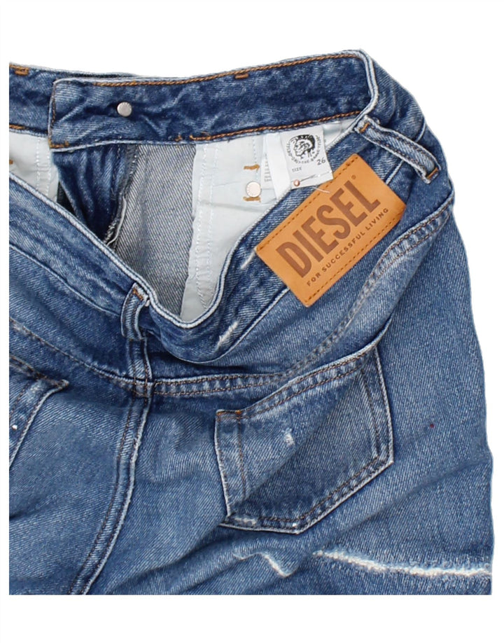 DIESEL Womens Distressed Slim Jeans W26 L26 Blue Cotton Vintage Diesel and Second-Hand Diesel from Messina Hembry 