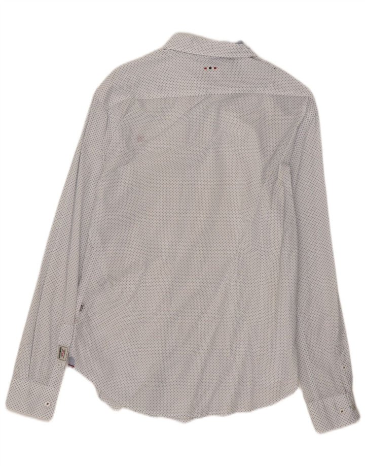 Ανδρικό πουκάμισο Napapijri Slim Fit Medium White Spotted