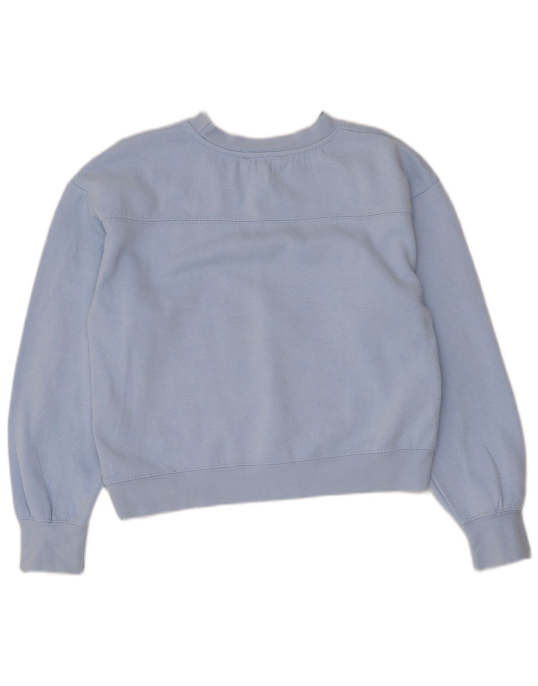 Zara Γυναικεία φούτερ Crop Jumper UK 10 Small Blue Polyester