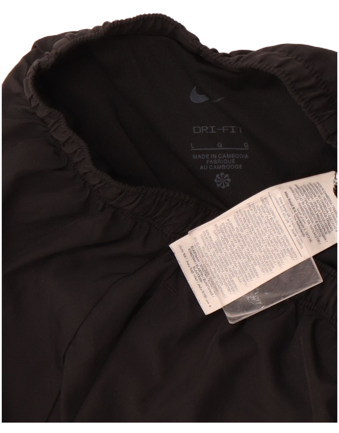 Ανδρικό αθλητικό σορτς Nike μεγάλο μαύρο πολυεστέρα