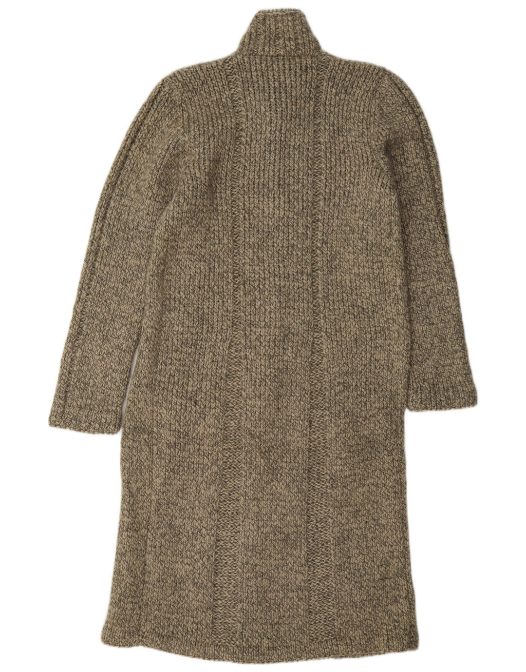 Vintage γυναικείο πουλόβερ Longline Cardigan UK 14 Medium Grey Flecked