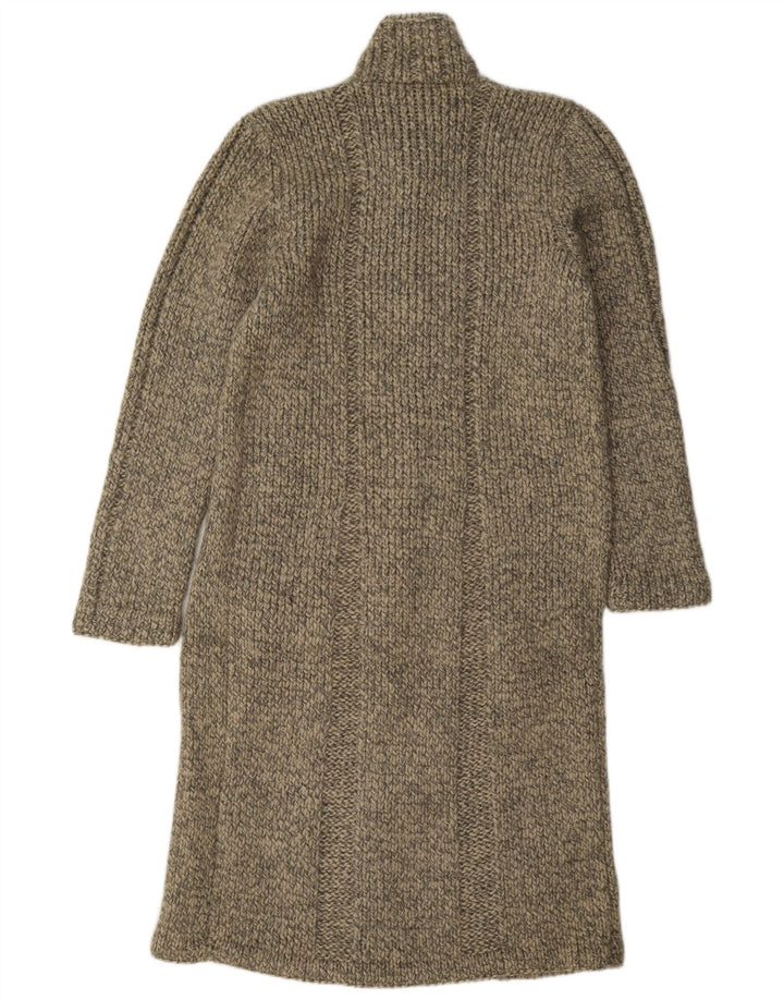 Vintage γυναικείο πουλόβερ Longline Cardigan UK 14 Medium Grey Flecked