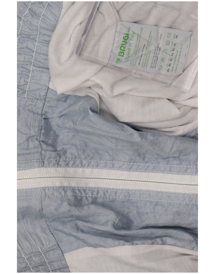 BRUGI Ανδρική φόρμα γυμναστικής με γραφικά Loose Fit Top Jacket XL Blue Polyester