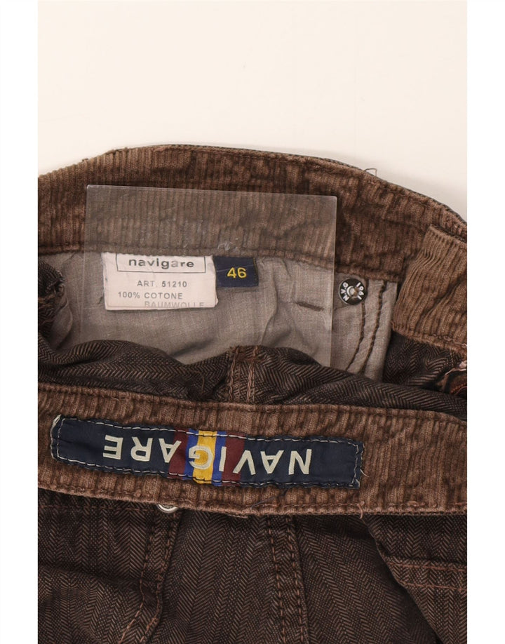 NAVIGARE Ανδρικό τζιν ίσιο IT 46 Small W29 L26 Καφέ βαμβακερό