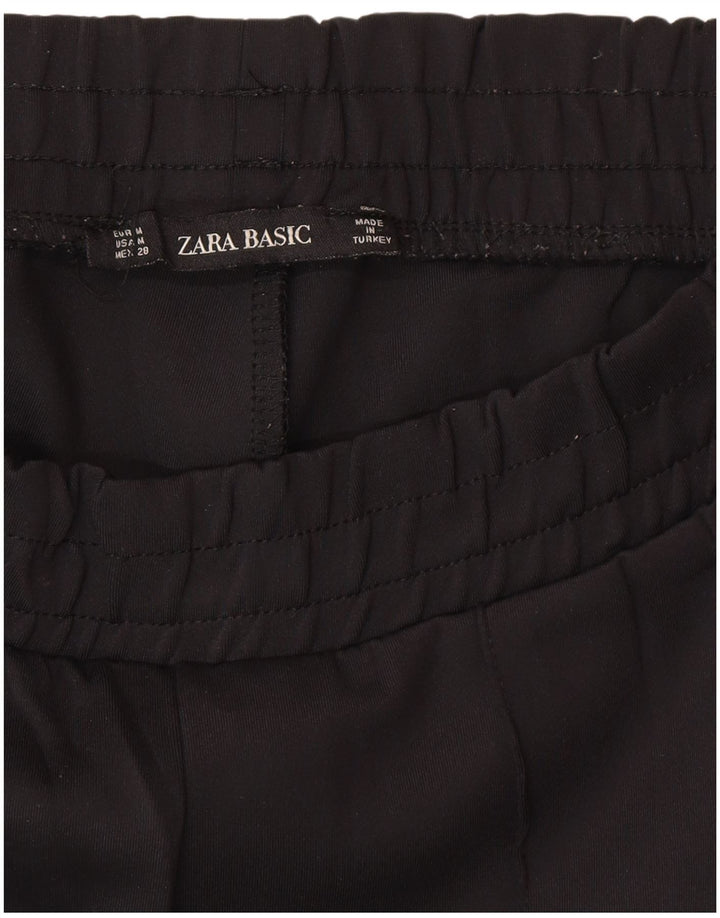 Zara Γυναικεία φόρμα παντελόνια UK 12 Medium Black Colourblock Polyamide