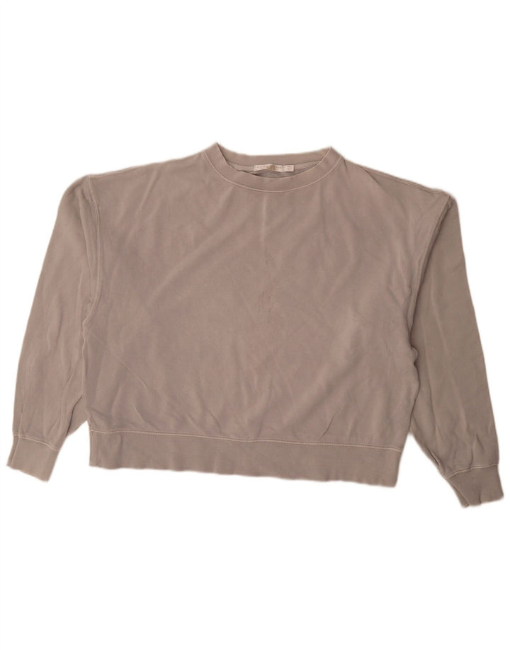 Zara Γυναικεία φούτερ μεγάλου μεγέθους Jumper UK 16 Larg γκρι βαμβακερό