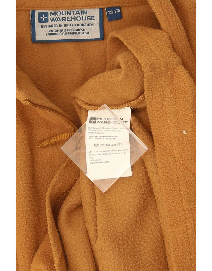 Mountain Warehouse Ανδρικό φερμουάρ Fleece Jumper 3XL Yellow Polyester