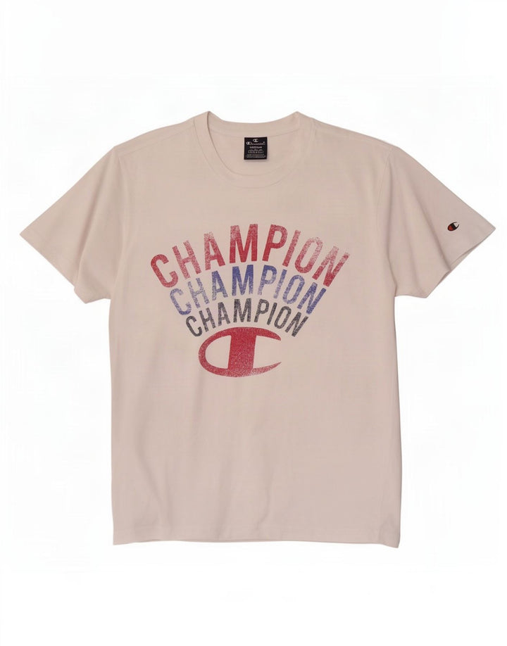 Ανδρικό T-Shirt Champion Graphic Top Medium White