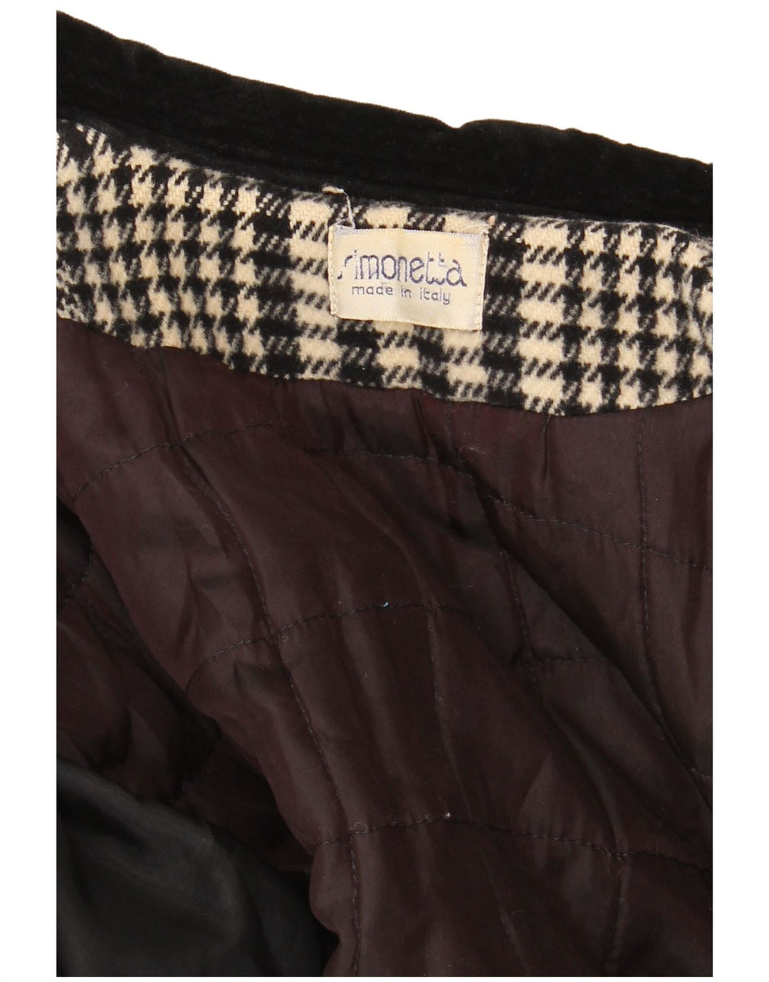 Simonetta Γυναικείο Πανωφόρι UK 14 Large Black Houndstooth