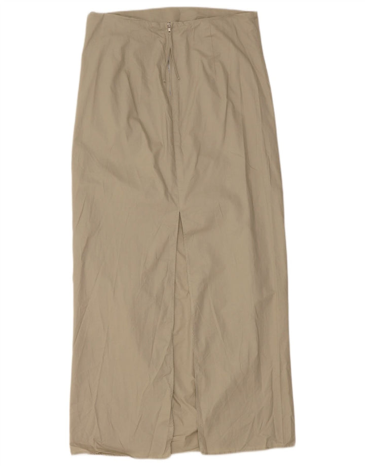 Zara Γυναικεία Maxi Φούστα Medium W28 Πράσινη Βαμβακερή