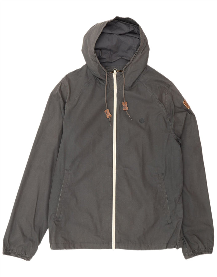 Element Ανδρικό Bomber Jacket με κουκούλα UK 40 Large Grey Polyester