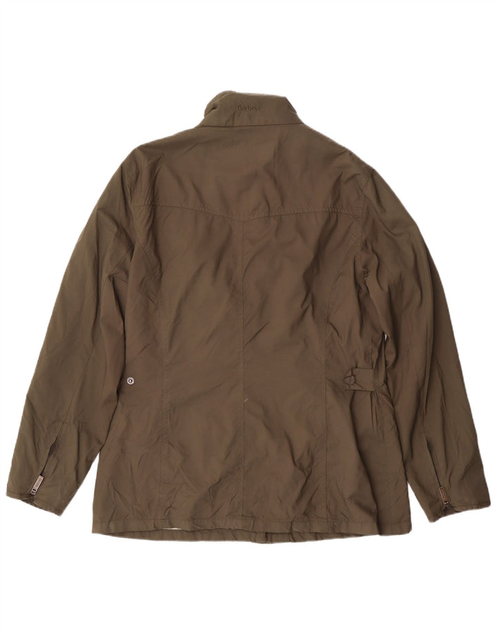 Barbour Womens Utility Jacket UK 14 Large Khaki Polyamide