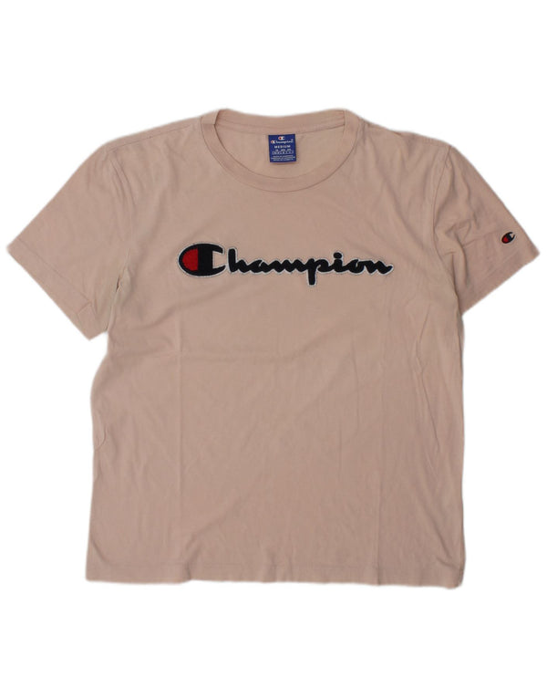 Ανδρικό γραφικό T-Shirt Champion Top Medium Pink Βαμβακερό