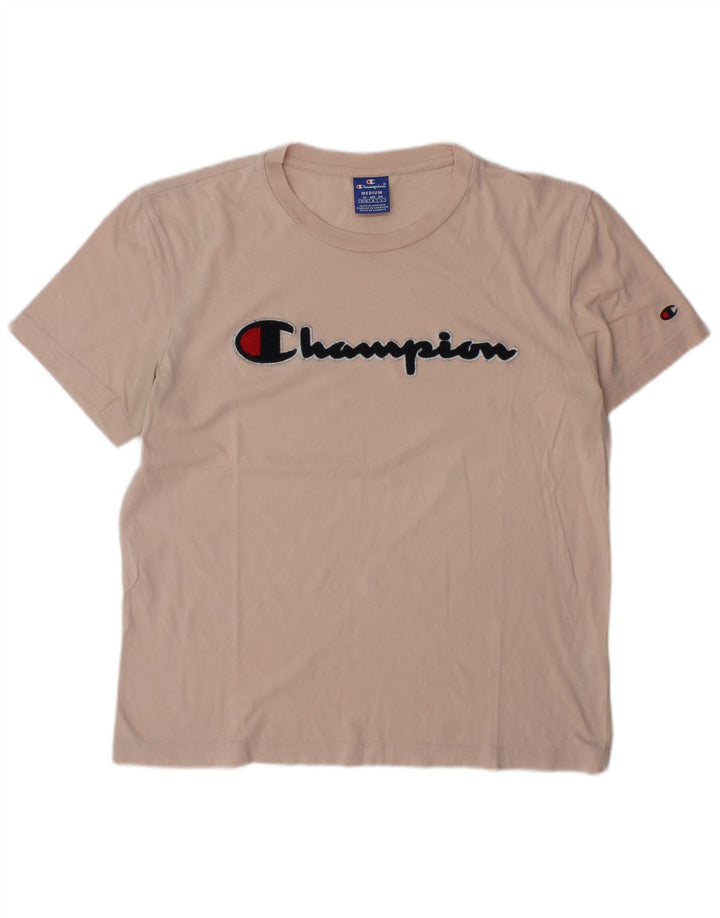 Ανδρικό γραφικό T-Shirt Champion Top Medium Pink Βαμβακερό
