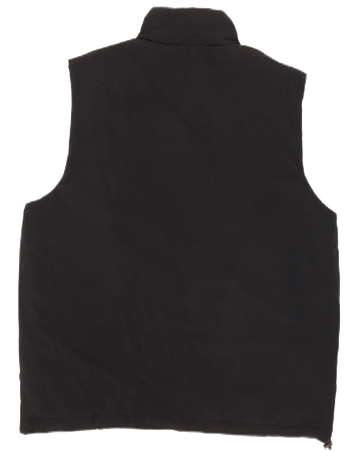 New Balance Mens Gilet UK 38 Medium Black Polyester
