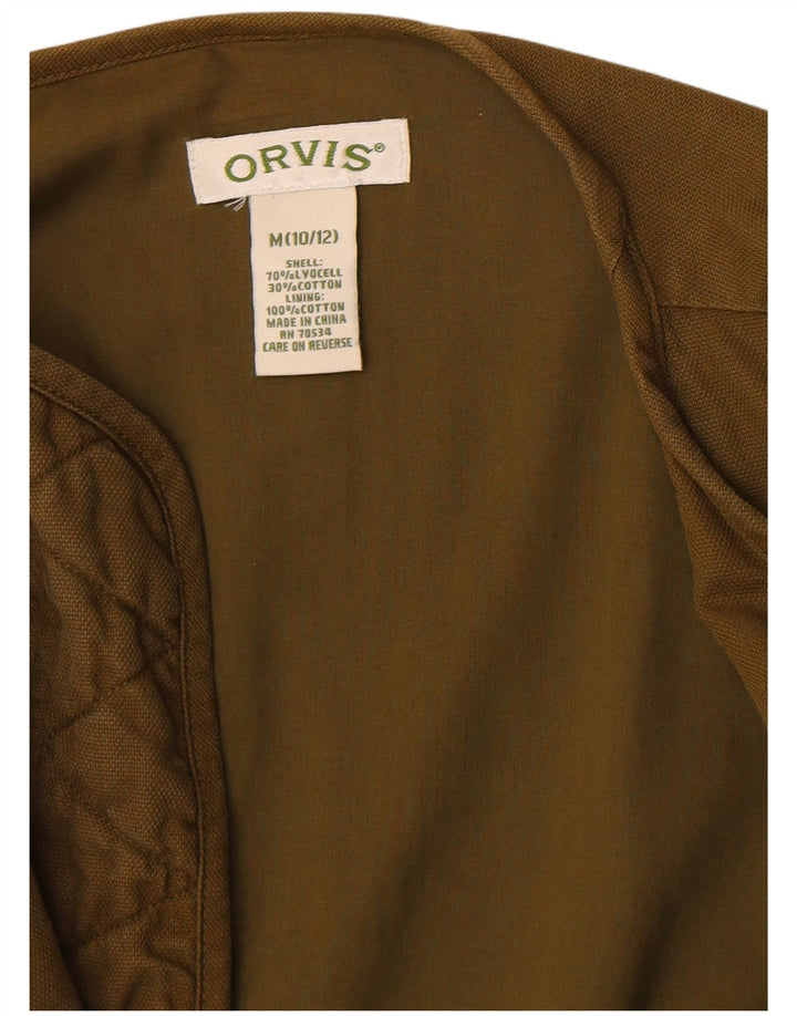 Orvis Γυναικείο Open Blazer Jacket US 10/12 Medium Khaki Viscose