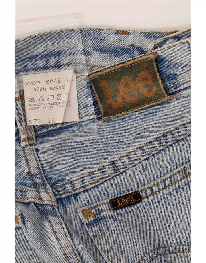 Τζιν LEE Girls Kansas Tapered 15-16 Years W30 L32 Blue Cotton