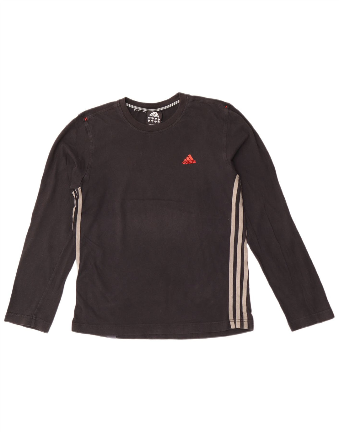 Adidas Boys Top Μακρυμάνικο 13-14 ετών Μαύρο Βαμβακερό