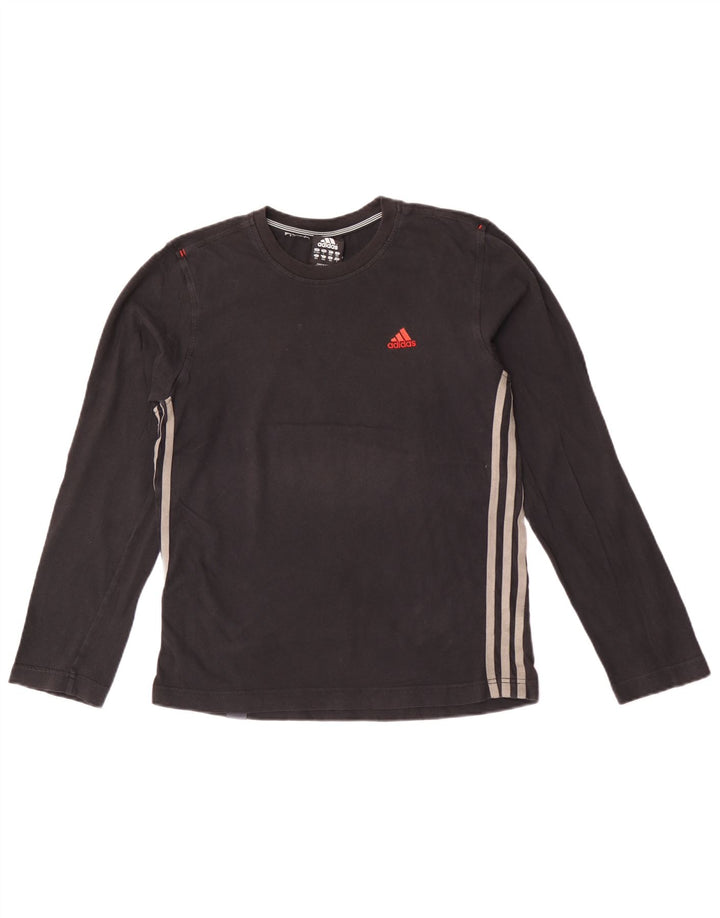 Adidas Boys Top Μακρυμάνικο 13-14 ετών Μαύρο Βαμβακερό