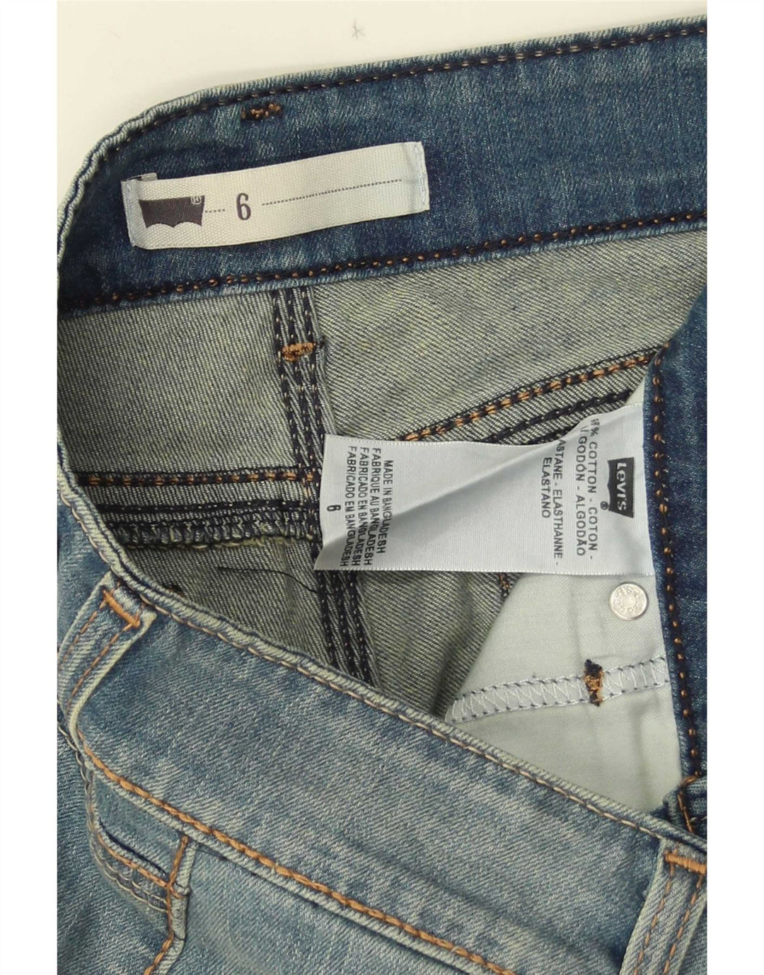 Γυναικείο τζιν σορτς Levi's US 6 Medium W28 Μπλε βαμβακερό