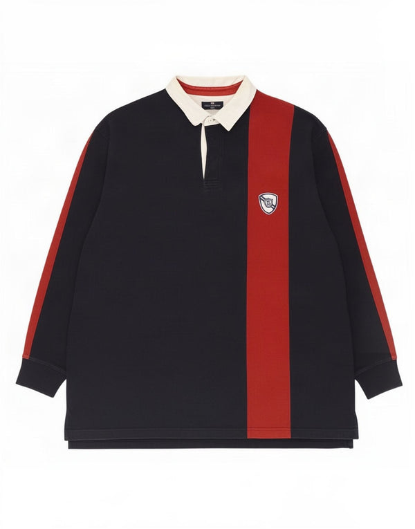 Marks & Spencer Ανδρικό Μπλουζάκι Ράγκμπι Πόλο 2XL Navy Colourblock
