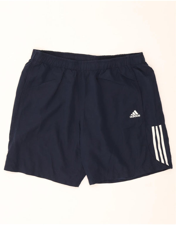 Ανδρικό αθλητικό σορτς Adidas Climalite 2XL Navy Blue Polyester