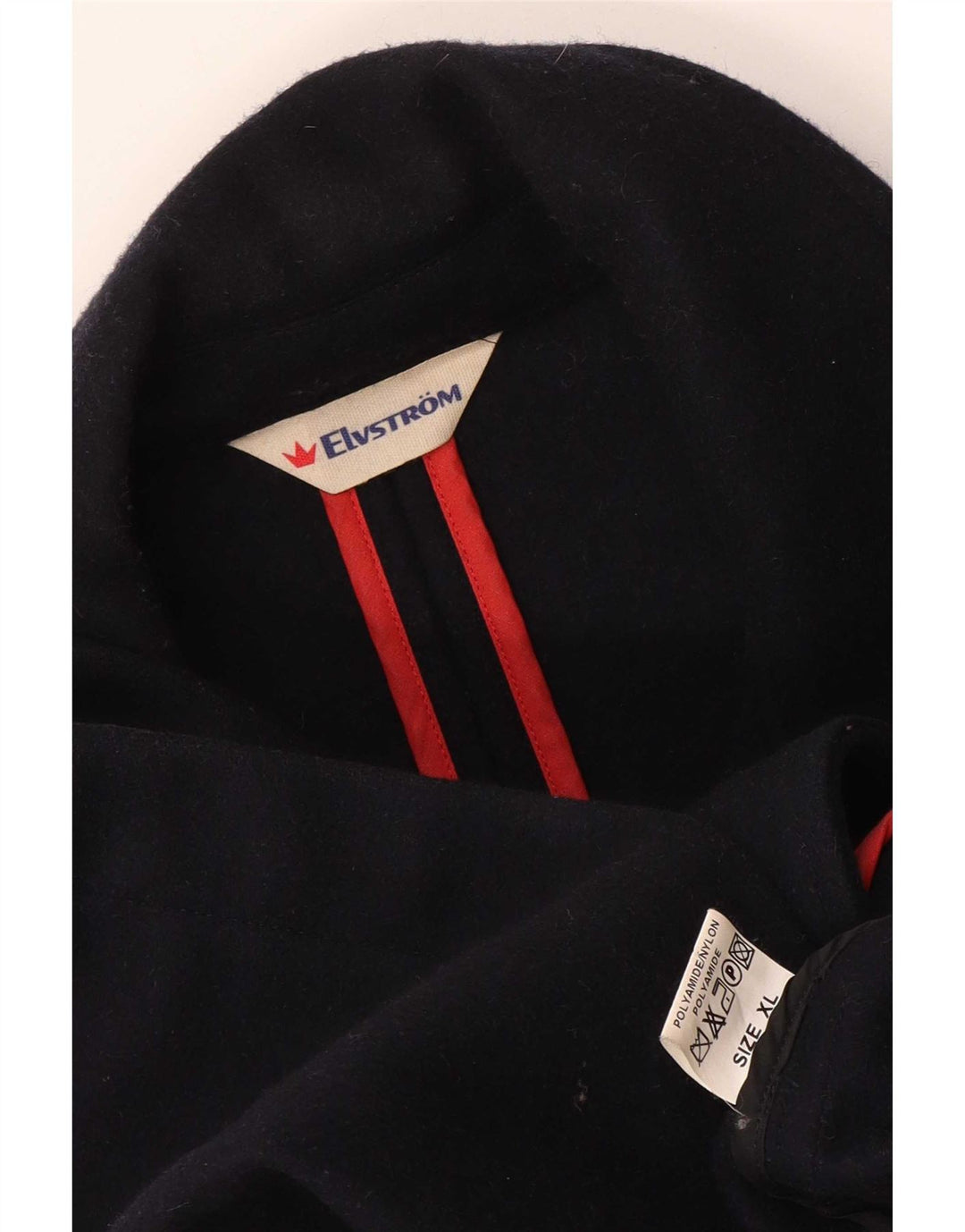 Ανδρικό παλτό μπιζελιού Elvstrom UK 42 XL Navy Blue Wool