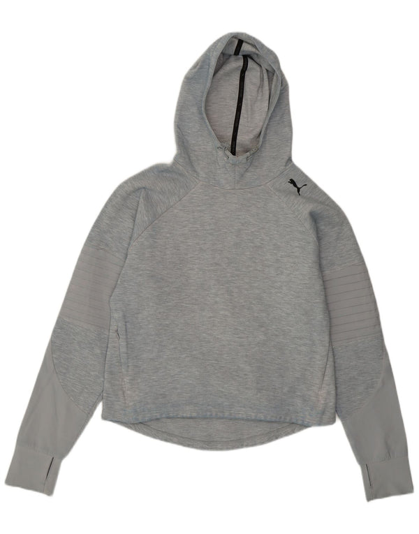 PUMA Γυναικείο Hoodie Jumper UK 10 Small Grey