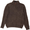 Crew Clothing Ανδρικό πουλόβερ με λαιμόκοψη με φερμουάρ μεγάλο γκρι μαλλί