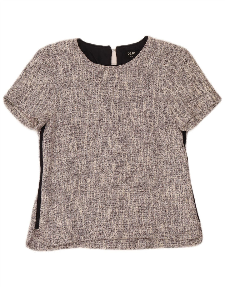 Γυναικεία μπλούζα Oasis Top UK 10 Small Grey Cotton