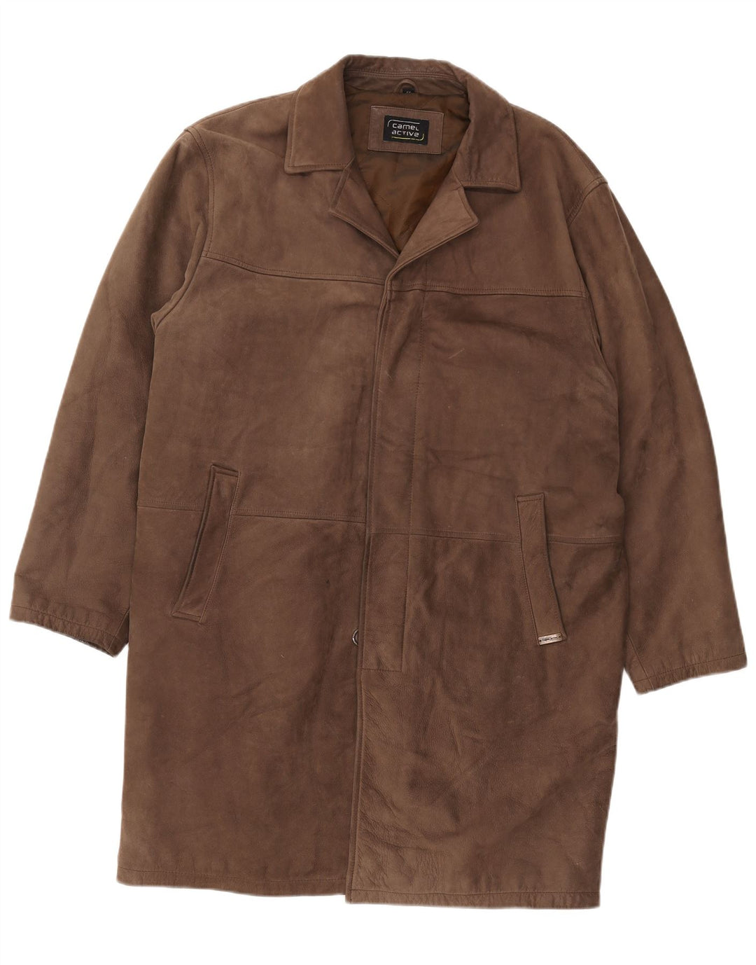 Camel Active Ανδρικό Δερμάτινο Παλτό EU 54 XL Καφέ Δέρμα