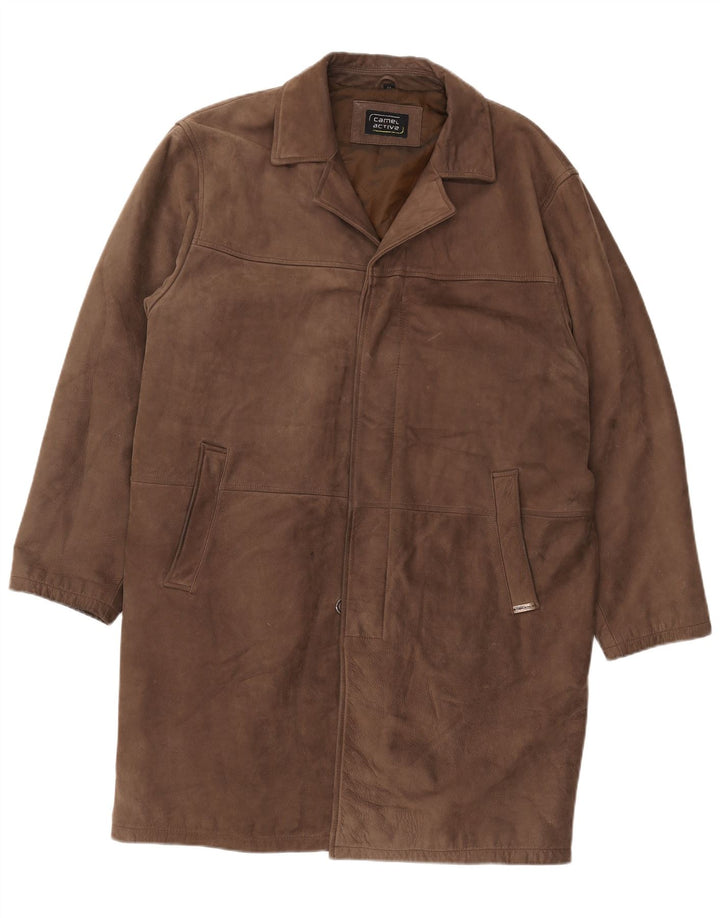 Camel Active Ανδρικό Δερμάτινο Παλτό EU 54 XL Καφέ Δέρμα