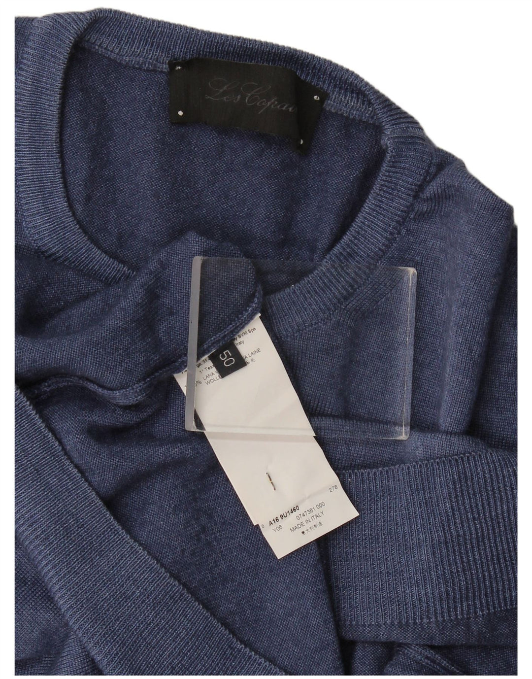 Ανδρικό πουλόβερ Les Copains Crew Neck Jumper IT 50 Medium Navy Blue Wool