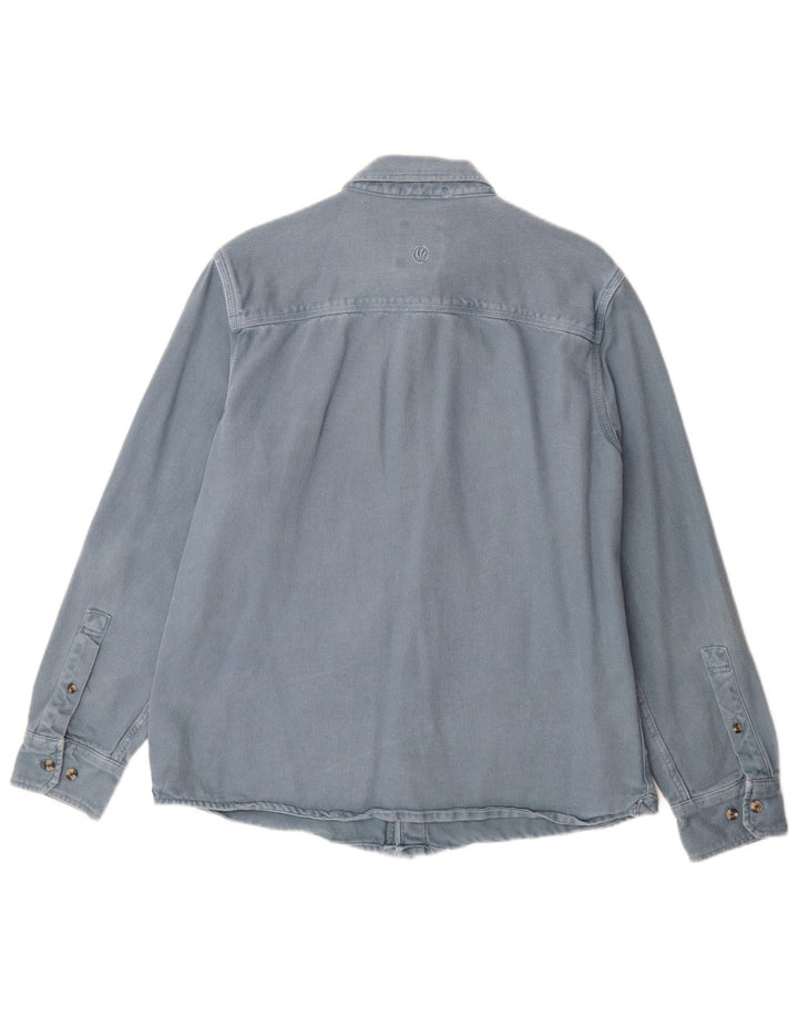 Ανδρικό τζιν πουκάμισο Fat Face μεγάλο μπλε βαμβακερό