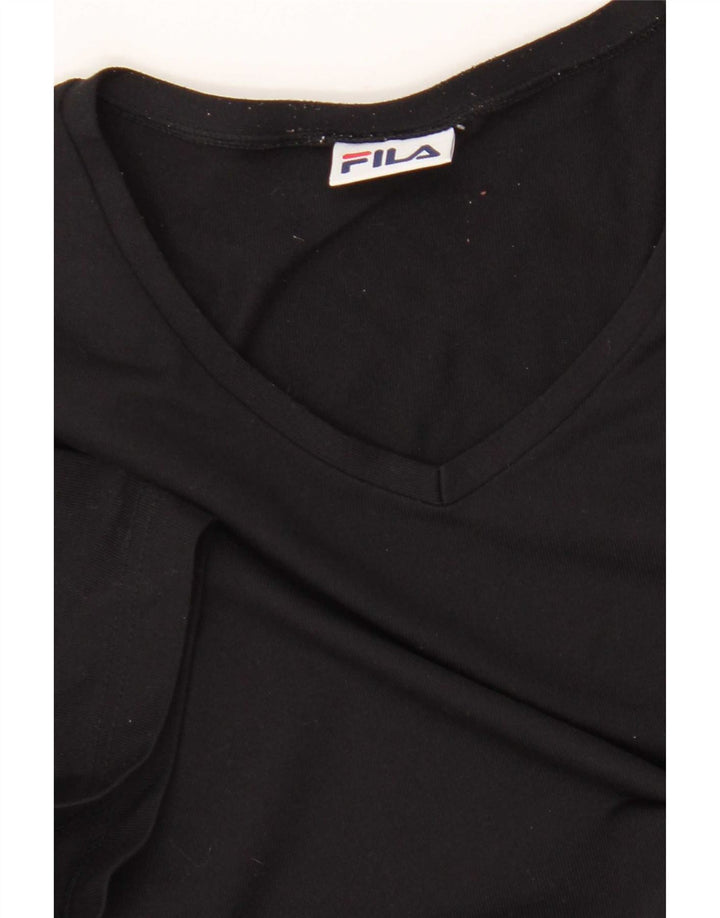 Fila Γυναικείο T-Shirt Top Μικρό Μαύρο