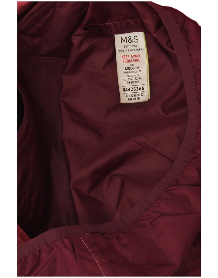 Γυναικείο μπουφάν βροχής με κουκούλα Marks & Spencer UK 14 Medium Pink Colourblock