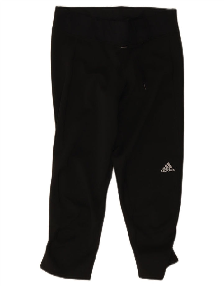 Adidas Γυναικεία κολάν Capri Climalite UK 8/10 Μικρό μαύρο πολυεστέρα