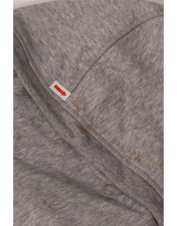 Γυναικείο πουλόβερ ADIDAS Climalite Graphic Zip Hoodie UK 16/18 Large Grey