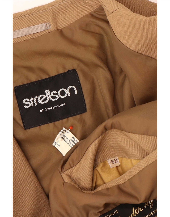 Ανδρικό πανωφόρι Strellson IT 48 Μεσαίου καφέ Πολυεστέρας