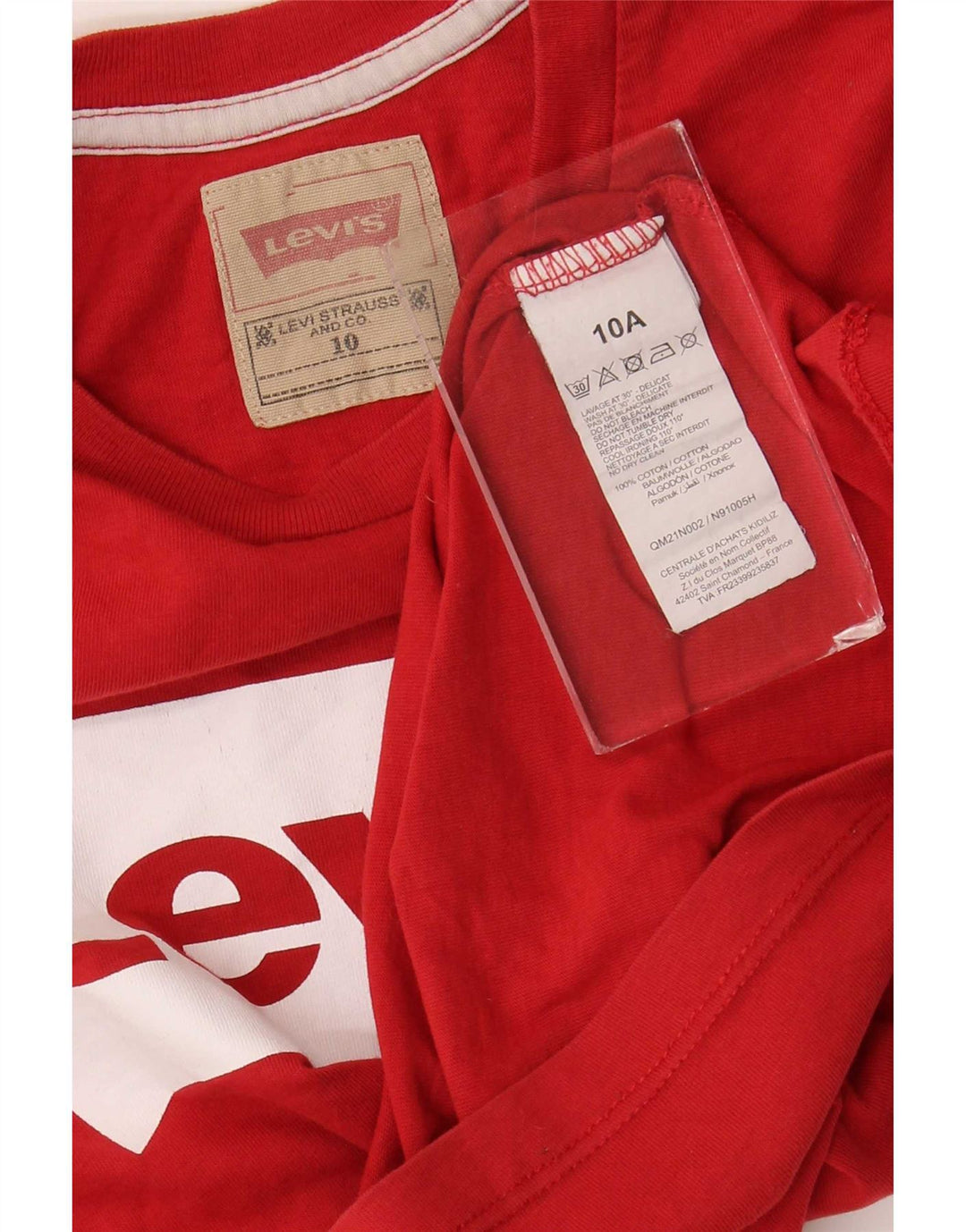 Levi's Boys Graphic Top Μακρυμάνικο 9-10 ετών Κόκκινο Βαμβακερό