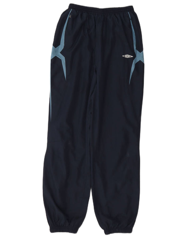 Umbro Boys Tracksuit Trousers Joggers 13-14 Years XL Navy Blue Colorblock