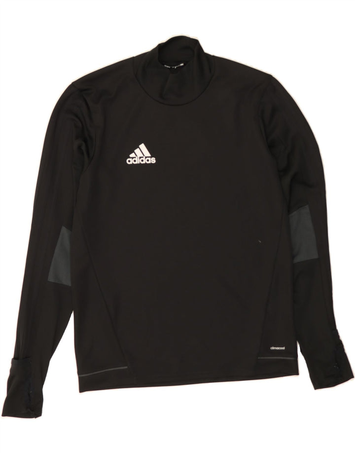 ADIDAS Mens Climacool Top Long Sleeve Small Black Vintage Adidas and Second-Hand Adidas from Messina Hembry 