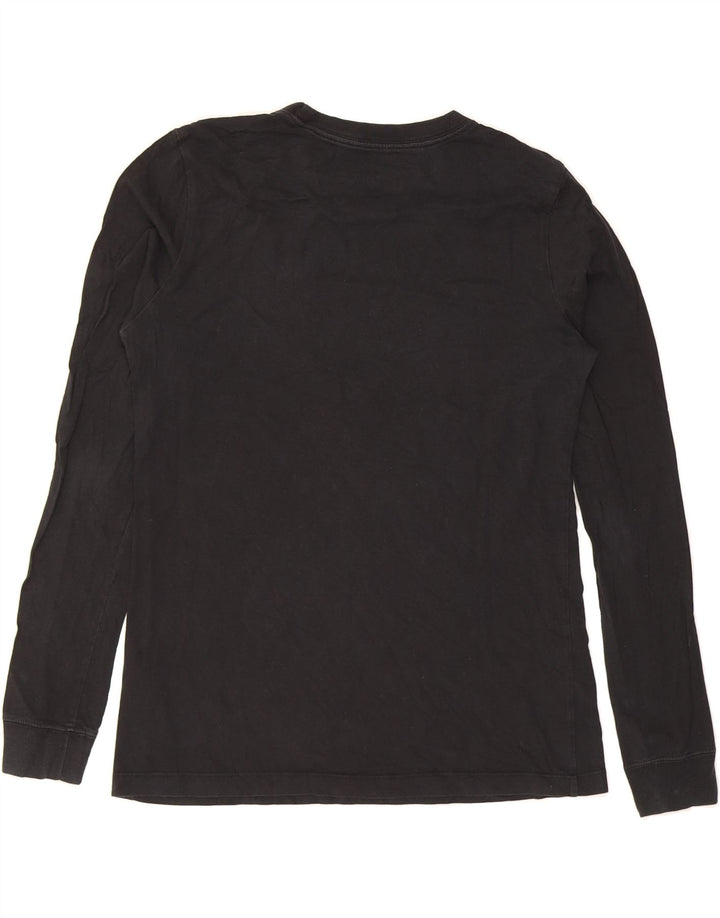 NIKE Womens Graphic Top Long Sleeve UK 12 Medium Black Cotton Vintage Nike and Second-Hand Nike from Messina Hembry 