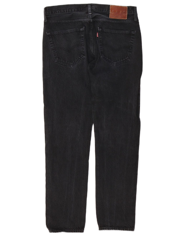 Levi's Mens 501 Straight Jeans W32 L29 Μαύρο βαμβακερό